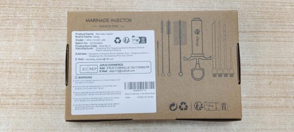 Ofargo 304 Stainless Steel Meat Injector Syringe Kit with 4 Marinade Needles and 2 Ounce Capacity for BBQ Grill and Smoker - Image 10
